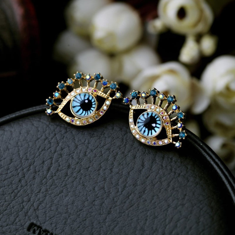IOS Evil eye and pearl earrings – Lexi Handcrafted Jewelry